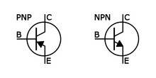 Transistor Vector Part Of Electronica Component Icons. Transistor Icon Including Type Of Transistor Scheme Electronic.
