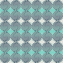 Aufkleber - op-art effect vector graphics made with abstract geometric shapes using digital transition effect