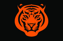 Orange tiger  Public domain vectors