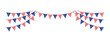 © barks - Bunting garland (pennant flags) decoration illustration | American flag
