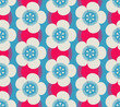 japanese sakura seamless pattern magenta blue