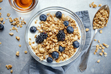 Sticker - Homemade granola muesli in bowl