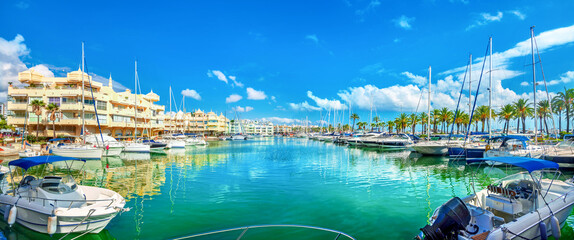 Wall Mural - Benalmadena marina. Costa del Sol, Malaga province, Andalusia, Spain