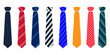 Neck tie vector design illustration isolated on white background