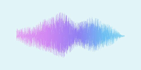 Vector Abstract sound wave. Background music. 