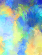 © Hybrid Graphics - Artistic vibrant and colorful wallpaper.Brushed Painted Abstract Background. Brush stroked painting.