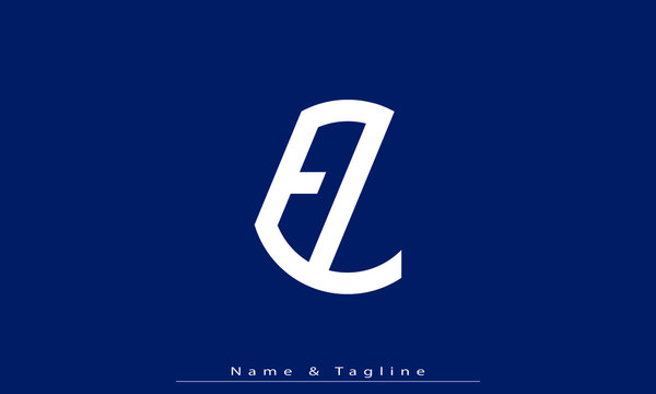 Alphabet letters Initials Monogram logo EL , LE
