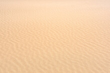 Wind Ripples On The Sandy Surface In The Desert