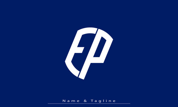 Alphabet letters Initials Monogram logo EP , PE