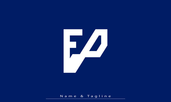 Alphabet letters Initials Monogram logo EP , PE