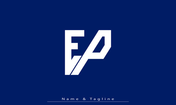 Alphabet letters Initials Monogram logo EP , PE