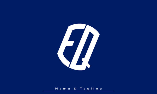 Alphabet letters Initials Monogram logo EQ , QE