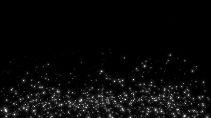 Wall Mural - white sparkling glitter particles background video