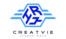 HRY Three Letter Geometrical Wings Logo Design Vector Template. Wordmark Logo | Emblem Logo | Monogram Logo | Initial Letter Logo | Typography Logo | Business Logo | Minimalist Logo |