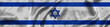 Elongated national flag of Israel with a fabric texture fluttering in the wind. Israeli flag for website design. 3d illustration