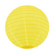 Yellow chinese paper lantern lampion. vector