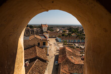 Beautiful View Of Trinidad City From Bell Tower, Amazing Landscape Of The City. Cuba