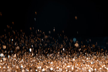 Wall Mural - abstract of christmas and bokeh light with glitter background