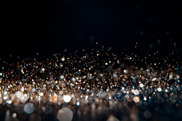 Wall Mural - abstract of christmas and bokeh light with glitter background