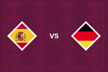 Group stage matches. Spain vs Germany Template