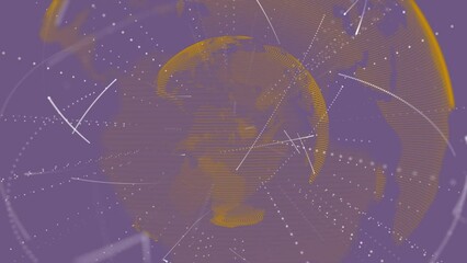 broadcasting web elements growing global network abstract background 4k ultra hd digital globe with connection data lines and particles geometric futuristic polygon texture line