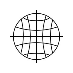Wall Mural - world hemispheres icon