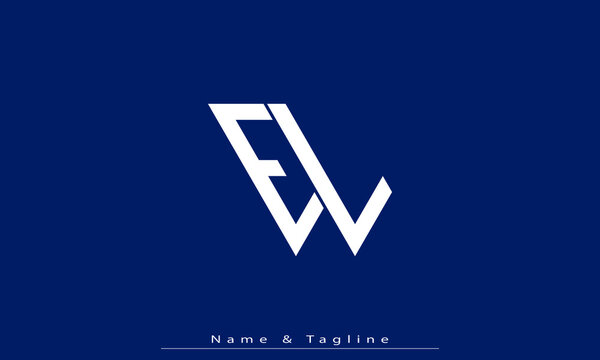 Alphabet letters Initials Monogram logo EL , LE