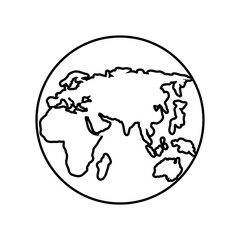Wall Mural - world map europe