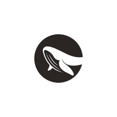 Wall Mural - Whale icon logo design illustration template