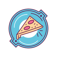 Sticker - fast food pizza