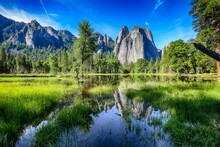 Yosemite National Park Usa Nature Forest Mountain Landscape 
