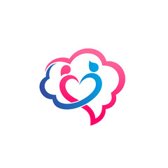 Sticker - Smart love logo with couple concept