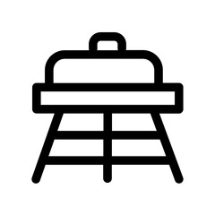 Wall Mural - cook stove line icon