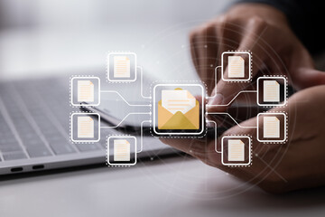 Aufkleber - IT professionals utilize a Document Management System (DMS), an online documentation database, and process automation to handle files.