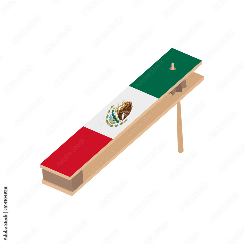 Mexican Toy Rattle Stock-Vektorgrafik „Mexican wooden rattle for Mexican parties. Mexican ...