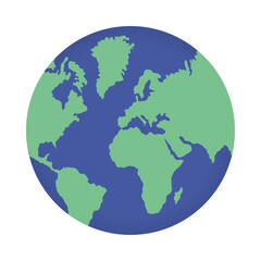 Wall Mural - earth planet map