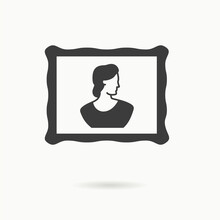 Picture Gallery Icon On White Background. Vector Illustration.