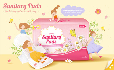 Sanitary pads promo ad