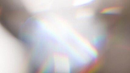 Wall Mural - Chaotic Twinkling Diamond Facets. Loop. The light passes through the facets of a slowly rotating diamond and creates repetitive sparkling highlights and rainbow colors