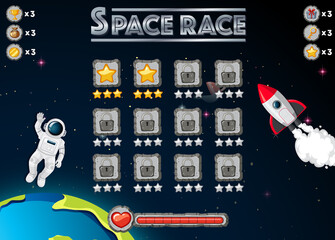 Wall Mural - A space background template