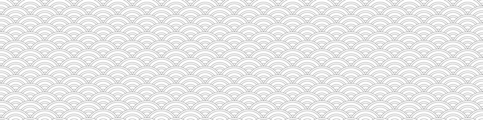  シンプルな日本の伝統模様の青海波の背景グラフィック素材