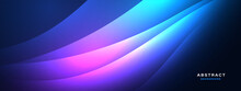 Abstract Technology Background With Dynamic Light Effect.Vector Illustration.
