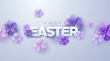 Happy Easter Holiday Banner
