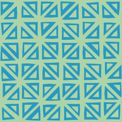 Poster - Seamless geometric pattern with triangles