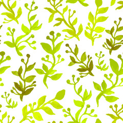 seamless pattern with leaves