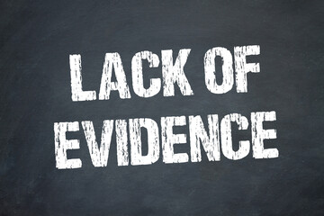 Sticker - Lack of evidence