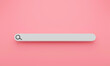 Leinwandbild Motiv Minimal blank search bar on pink background