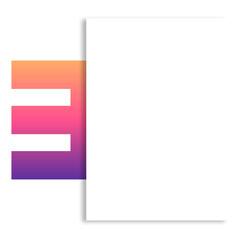 Canvas Print - gradient number text box