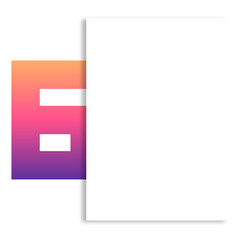 Poster - gradient number text box