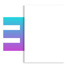 Poster - gradient number text box